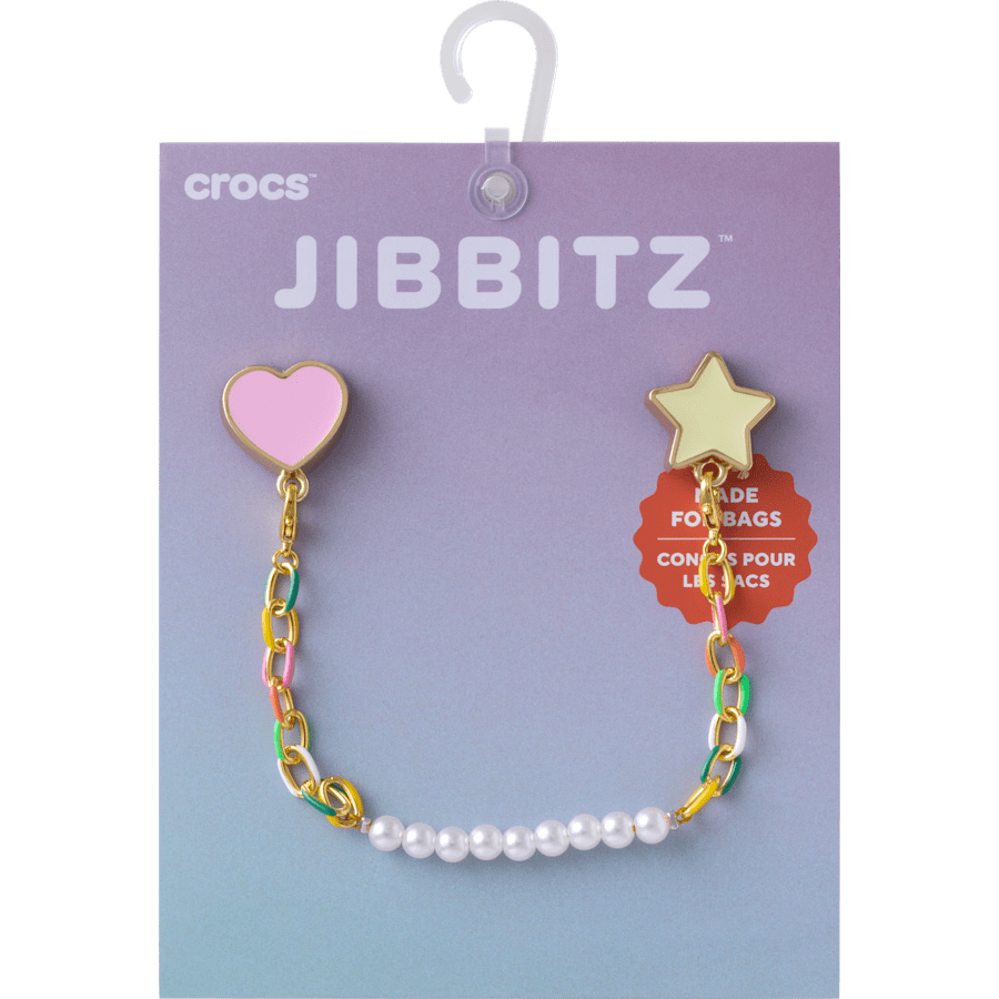 Pearl and Rainbow Bag Chain - Crocs