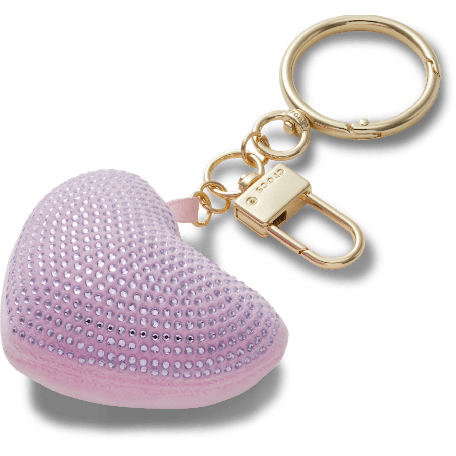 Plush Gem Heart Bag Charm - Crocs