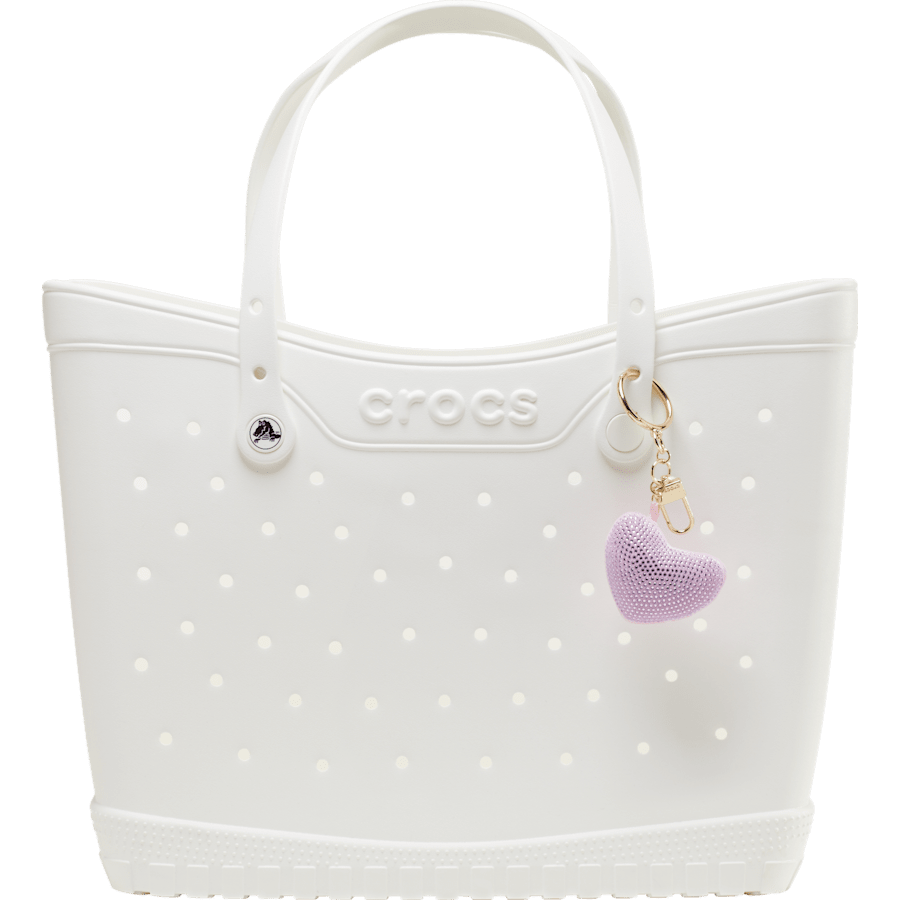 Plush Gem Heart Bag Charm - Crocs