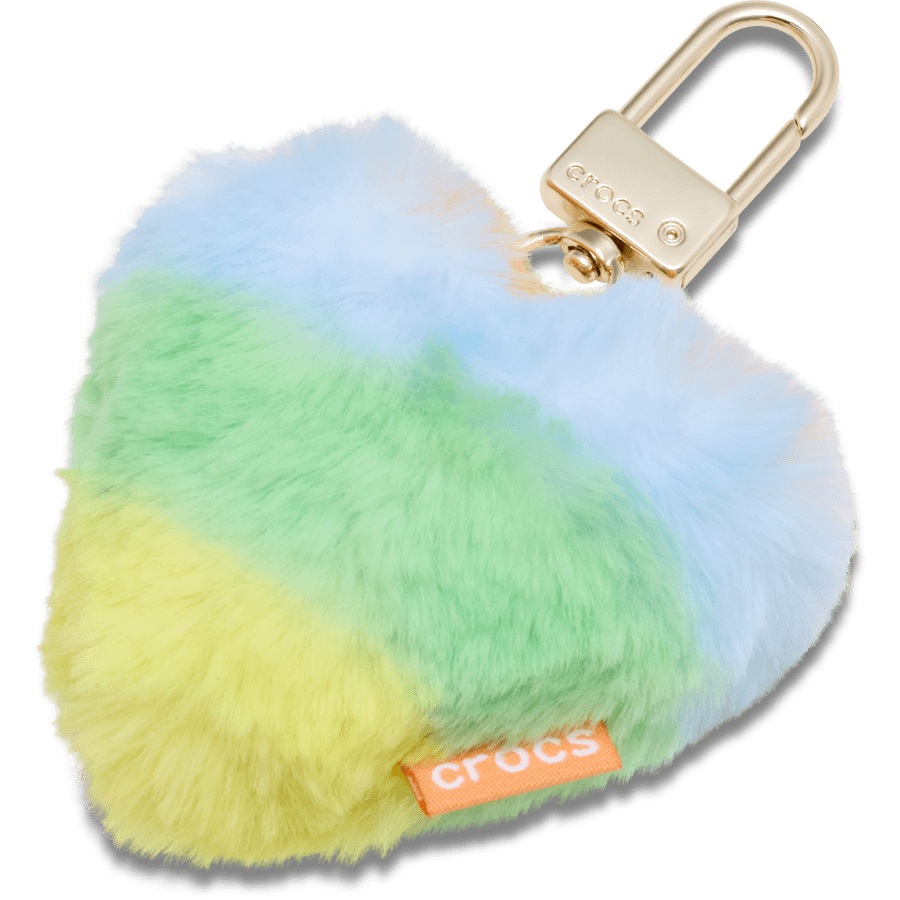 Plush Heart Bag Charm - Crocs