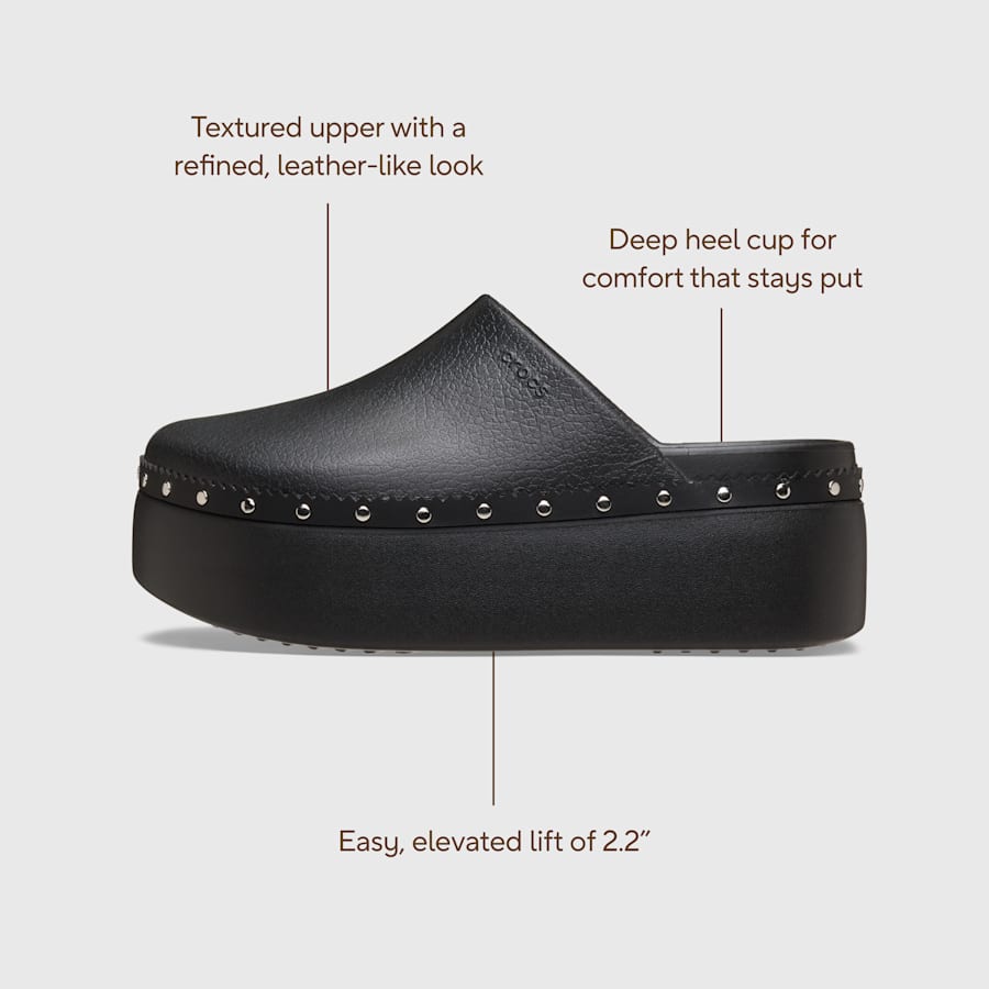 Dylan Platform Studded Clog - Crocs
