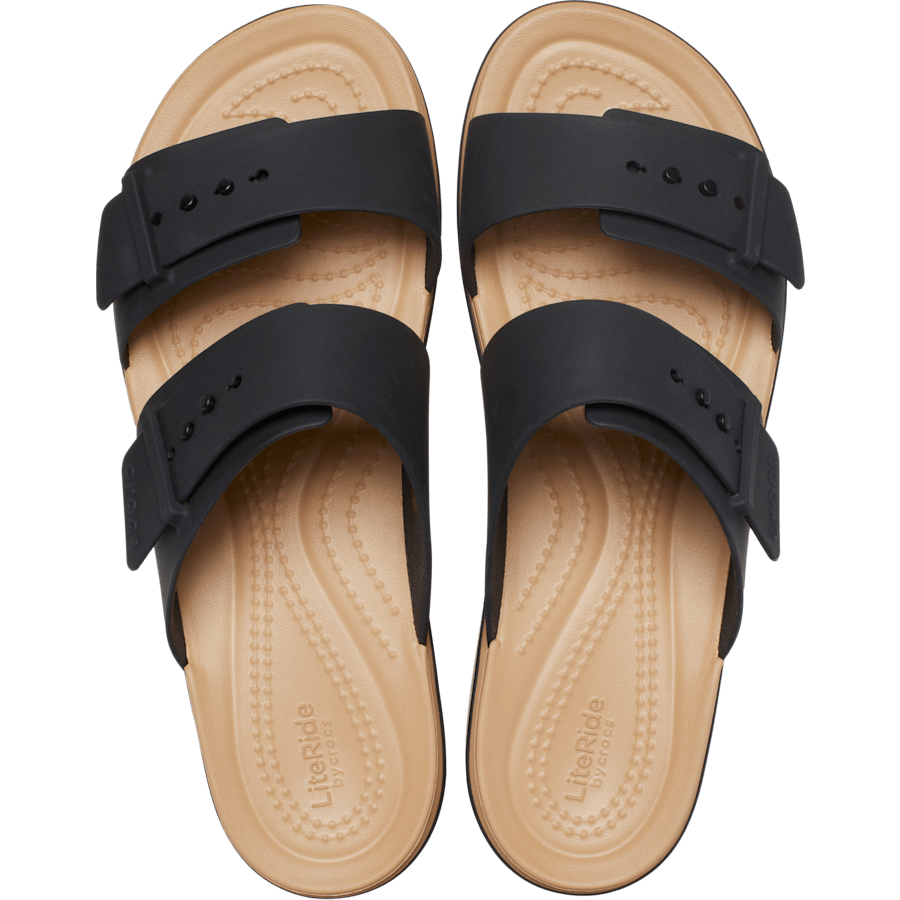 Brooklyn Buckle Matte Wrap Low Wedge - Crocs
