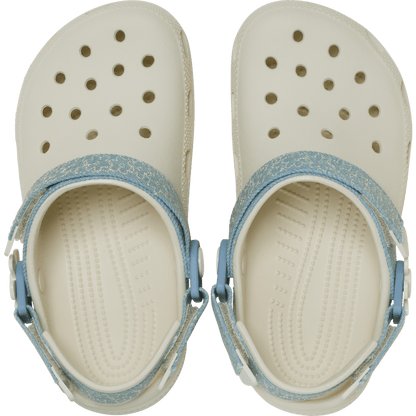 Kids’ Classic Denim Flower Adjustable Backstrap Clog - Crocs