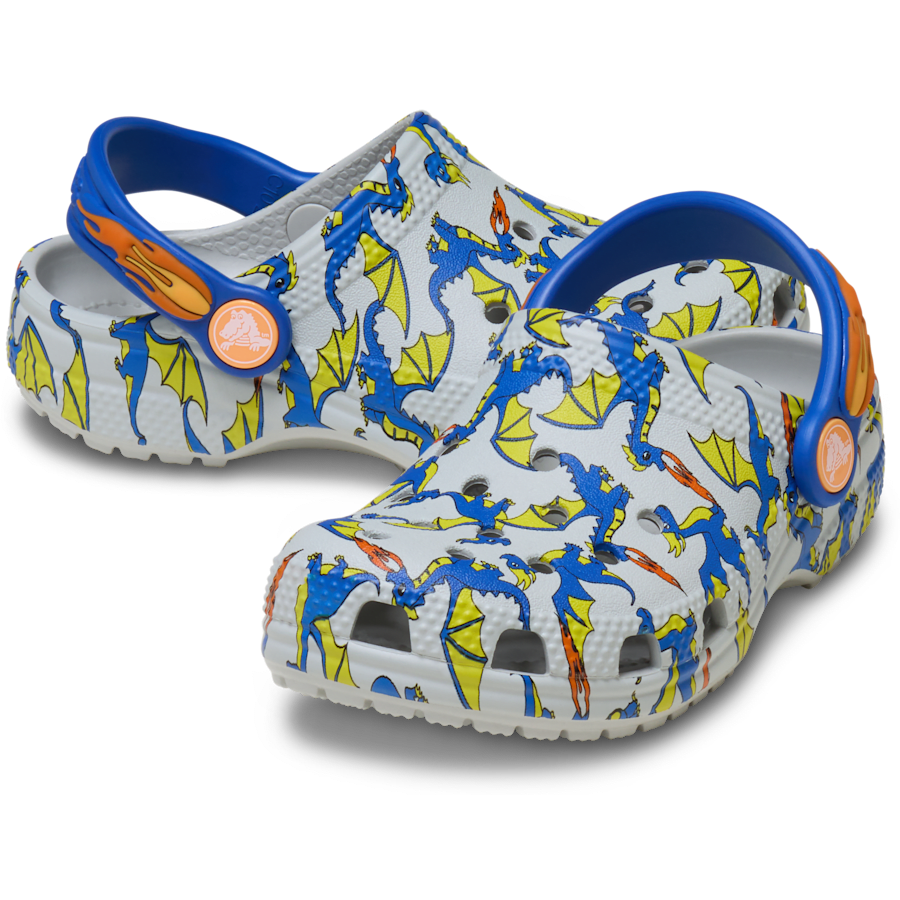 Toddler Classic Dragon Graphic Clog - Crocs