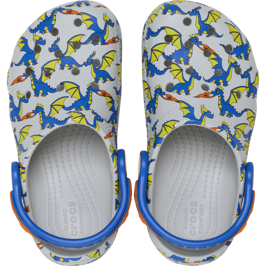 Toddler Classic Dragon Graphic Clog - Crocs