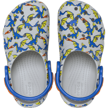 Toddler Classic Dragon Graphic Clog - Crocs