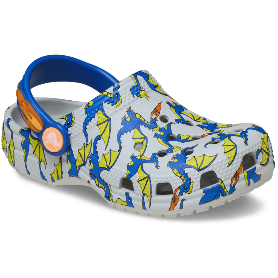 Toddler Classic Dragon Graphic Clog - Crocs