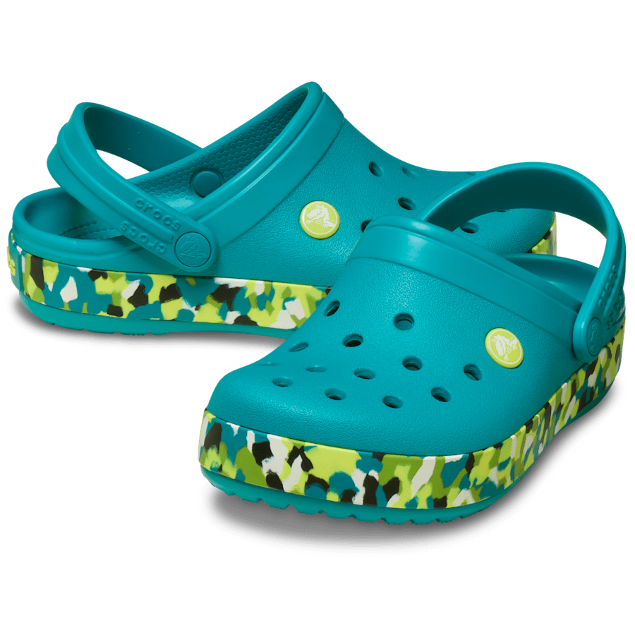Kids' Crocband Glow Confetti Band Clog - Crocs