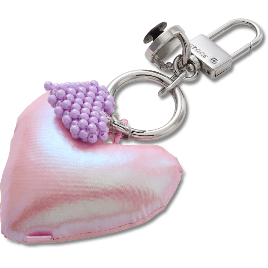 Double Heart Bag Charm - Crocs