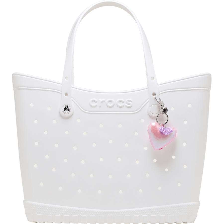 Double Heart Bag Charm - Crocs