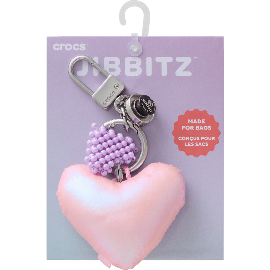 Double Heart Bag Charm - Crocs