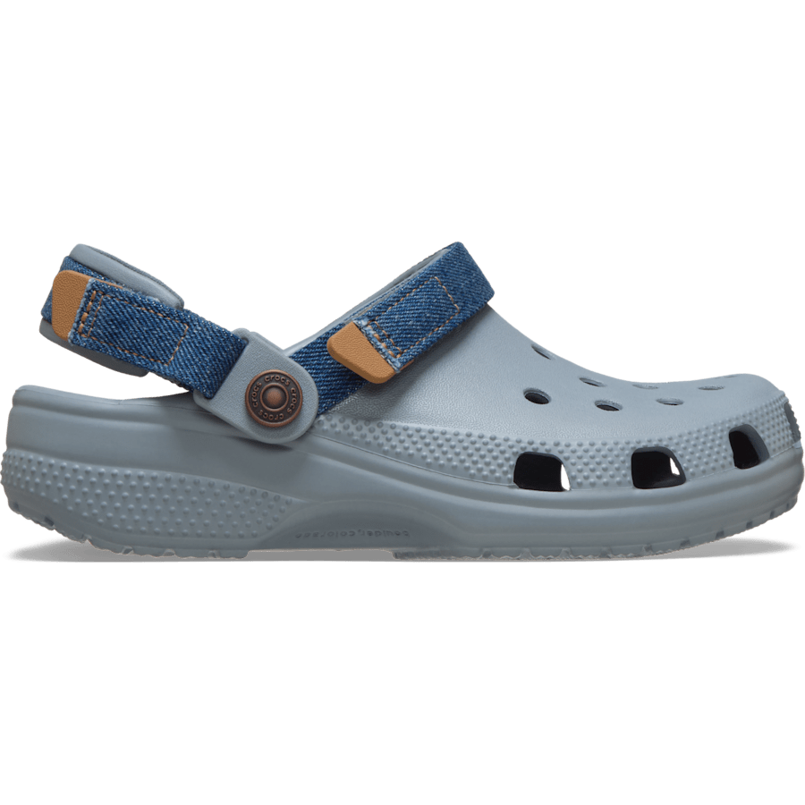 Kids' Classic Denim Adjustable Backstrap Clog - Crocs