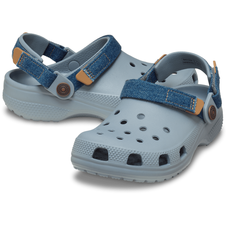 Kids' Classic Denim Adjustable Backstrap Clog - Crocs