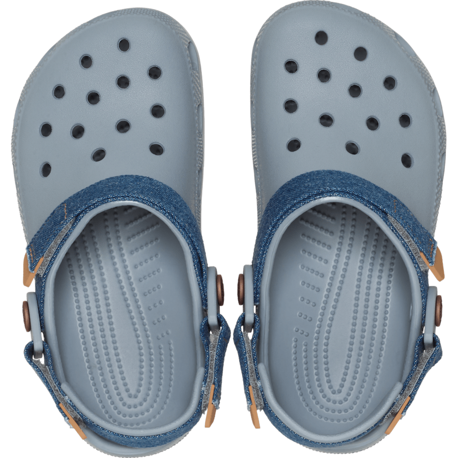 Kids' Classic Denim Adjustable Backstrap Clog - Crocs