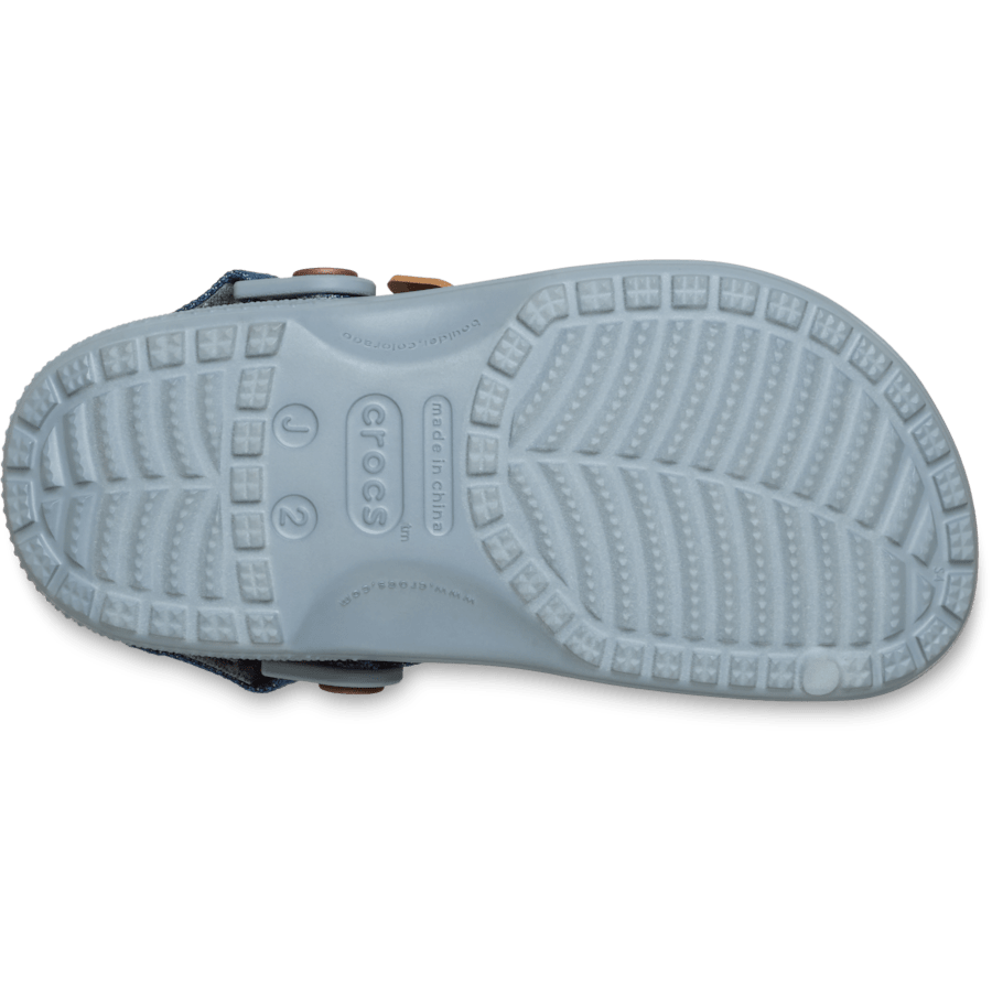 Kids' Classic Denim Adjustable Backstrap Clog - Crocs