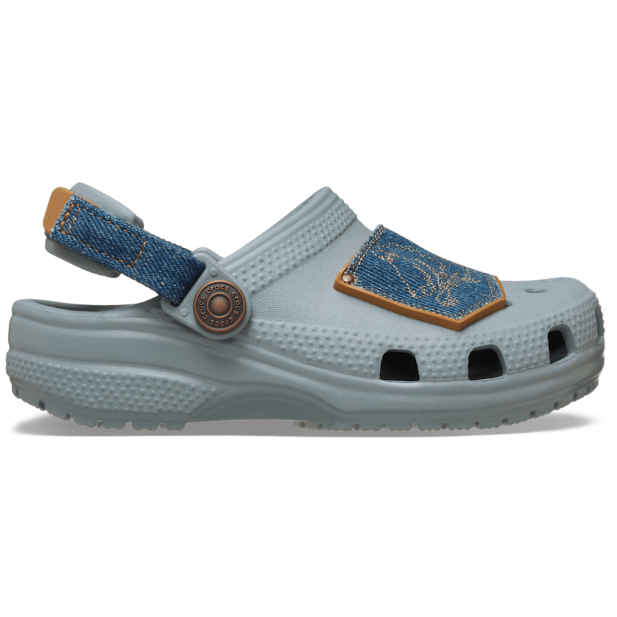Toddler Classic Denim Adjustable Backstrap Clog - Crocs