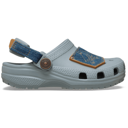 Toddler Classic Denim Adjustable Backstrap Clog - Crocs