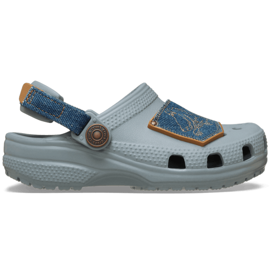 Toddler Classic Denim Adjustable Backstrap Clog - Crocs
