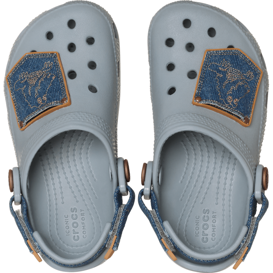 Toddler Classic Denim Adjustable Backstrap Clog - Crocs