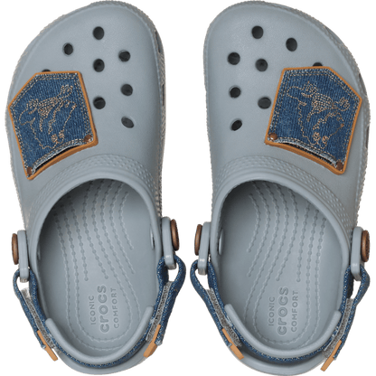 Toddler Classic Denim Adjustable Backstrap Clog - Crocs