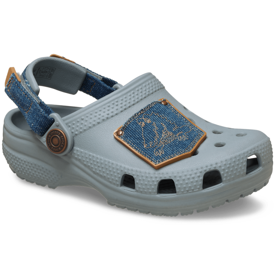 Toddler Classic Denim Adjustable Backstrap Clog - Crocs