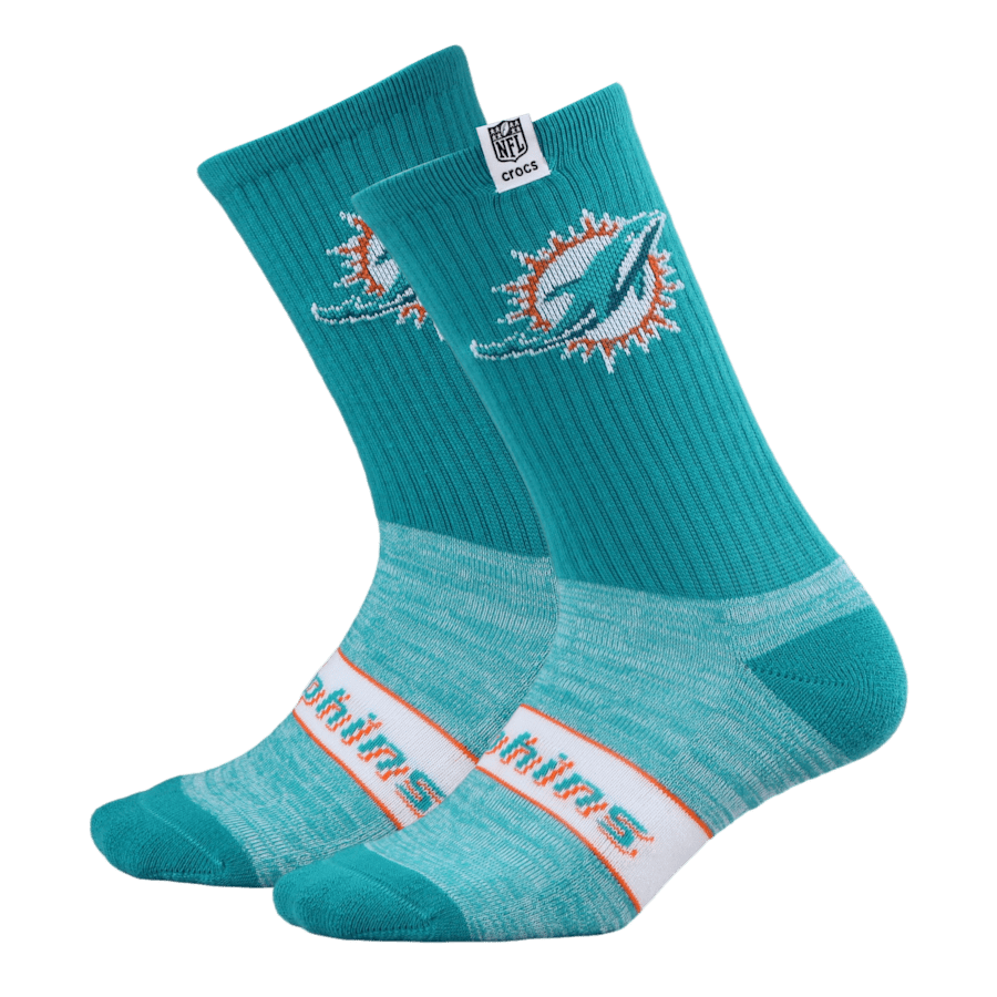 NFL Miami Dolphins Crocs Socks - Crocs