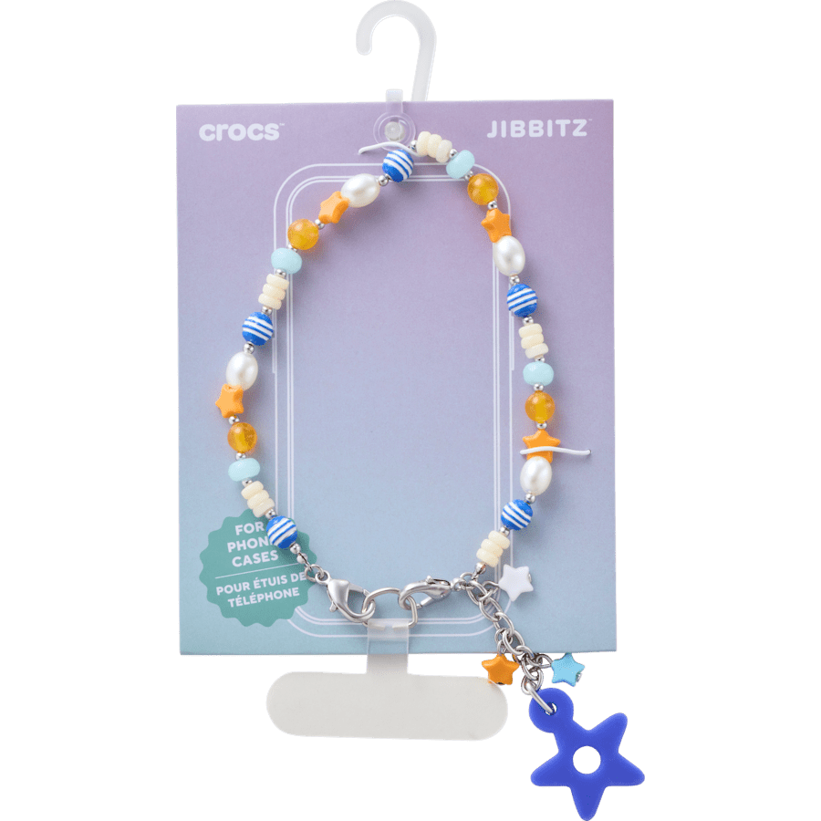 Pearl and Bead Phone Wristlet - Crocs
