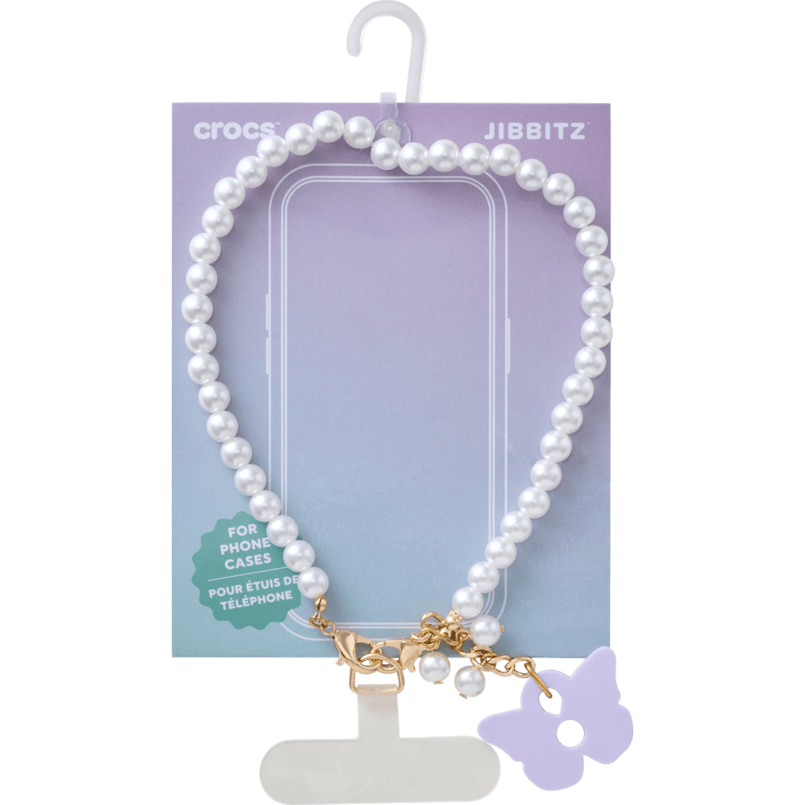 Baroque Pearl Phone Wristlet - Crocs