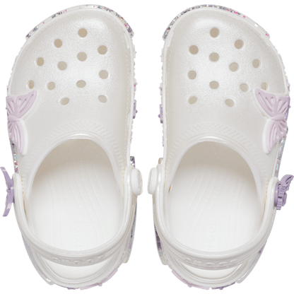 Toddler Classic Butterfly Sparkle Shaker Clog - Crocs