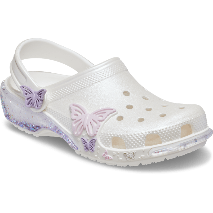 Toddler Classic Butterfly Sparkle Shaker Clog - Crocs