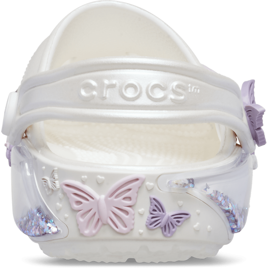 Toddler Classic Butterfly Sparkle Shaker Clog - Crocs