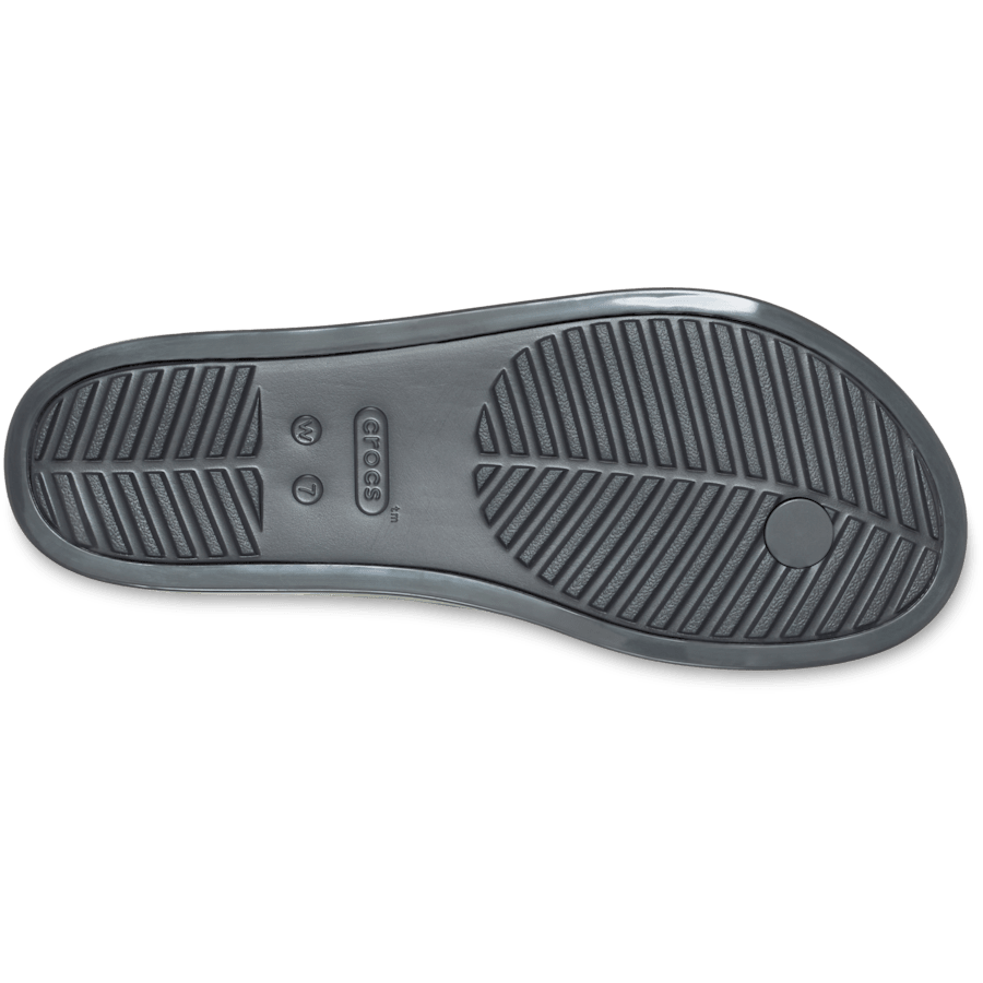 Miami Round Toe Dark Floral Flip - Crocs