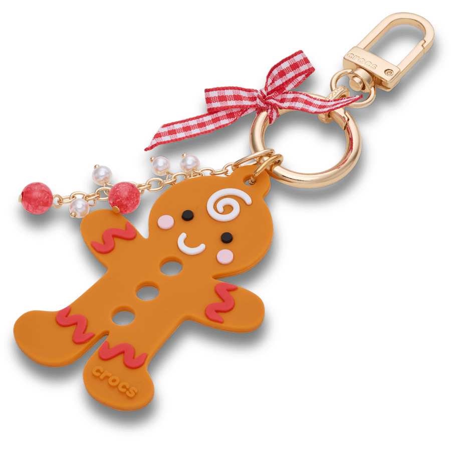 Gingerbread Man Bag Charm - Crocs